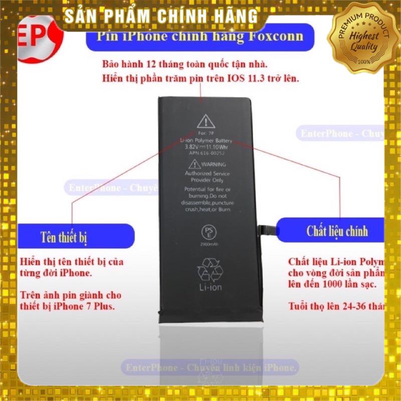 Pin lPhone 5/ 5S/ 6/ 6S/ 6 Plus/ 6S Plus/ 7/ 7 Plus/ 8/ 8 Plus Foxcom 9.5/10 so với zin chính hãng Apple