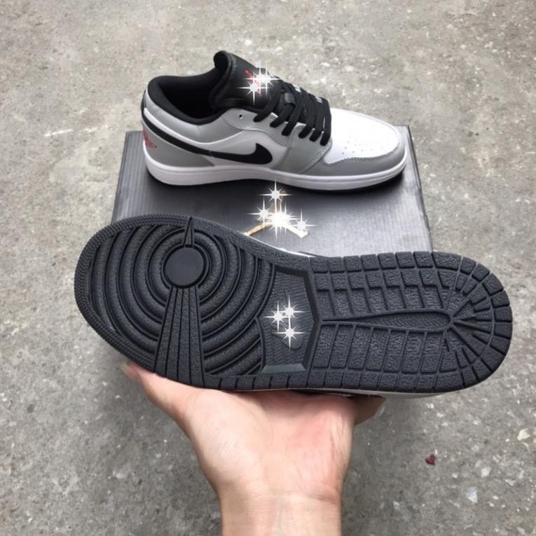 Giày Air Jordan 1 Low Smoke Grey, Giày thể thao JD1 Xám thấp thêu chỉ đỏ nam nữ. Store HN | BigBuy360 - bigbuy360.vn