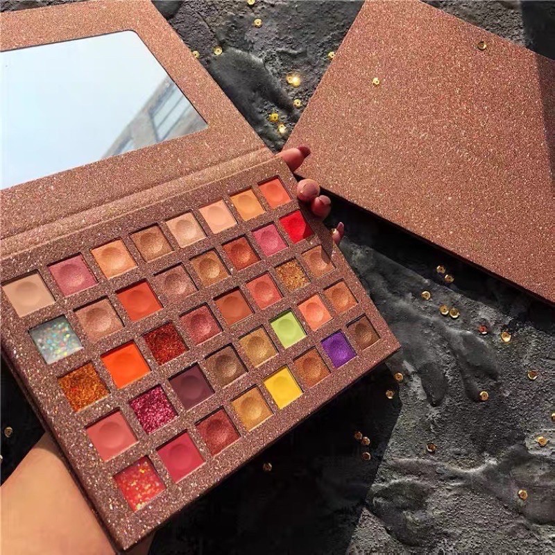 Bảng phấn mắt 40 ô nhũ lì Ruhuotuo Eye Shadow Butterfly Pans, bảng phấn mắt nội địa trung giá rẻ