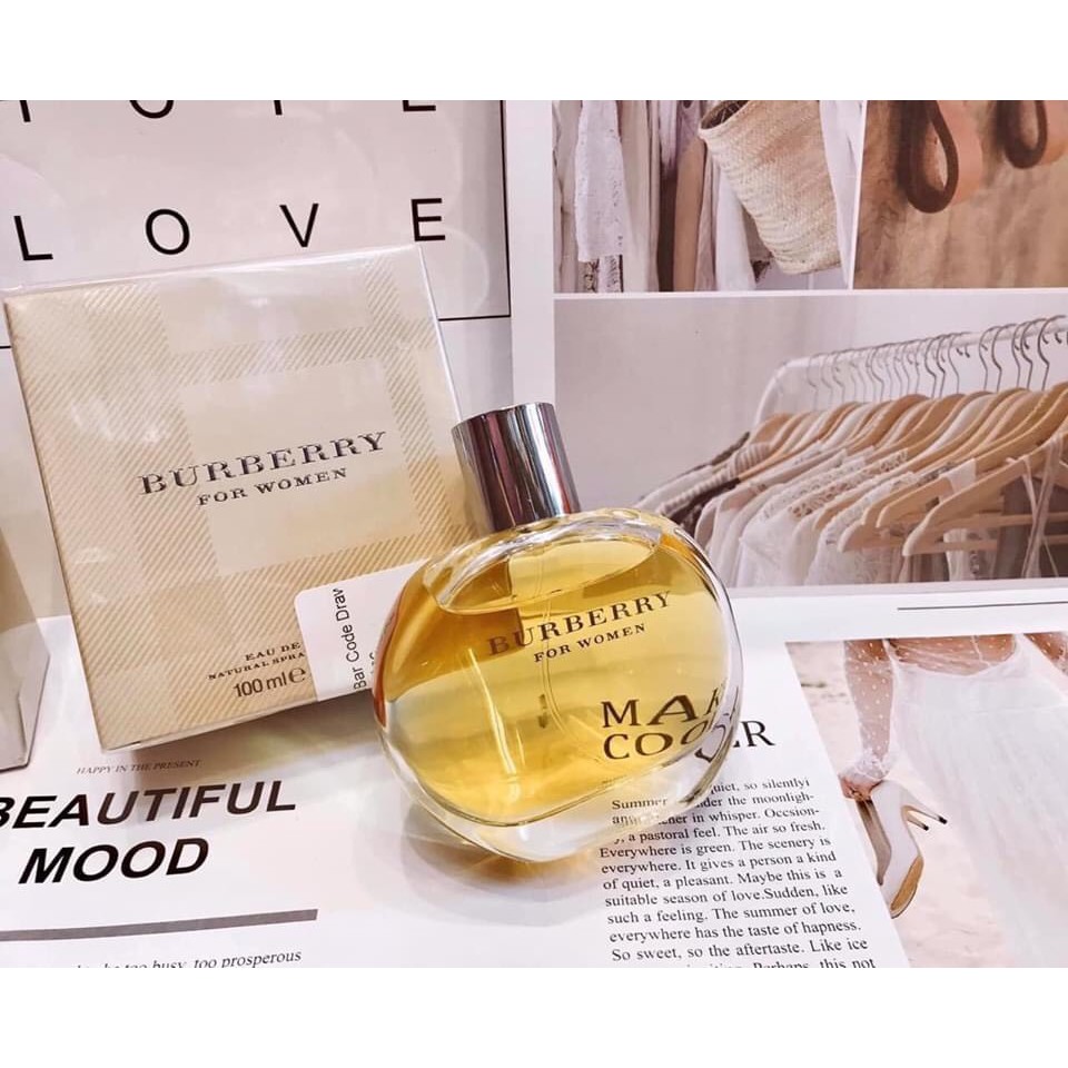Nước hoa nữ Burberry For Women Eau De Parfum 100ml | Shopee Việt Nam