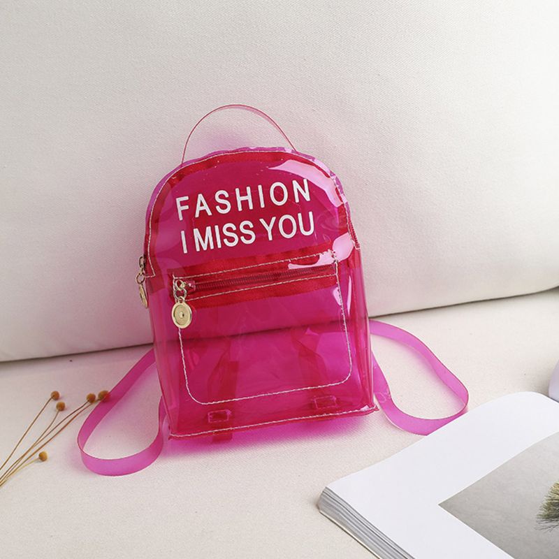 Balo Nhựa PVC Trong Suốt Thời Trang Cho Tuổi Teen