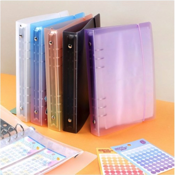 SET BINDER BÌA OMBRE A5 - 6 CÒNG WANNA THIS (HÀN) + 40 SHEETS