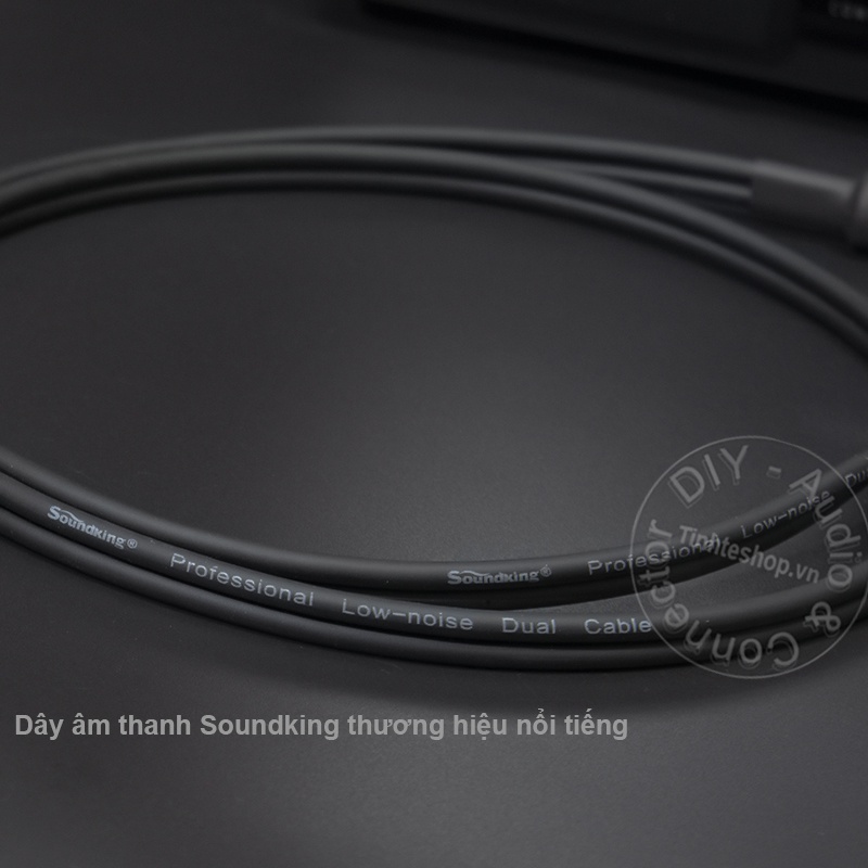 Dây jack 6 ly ra 2 AV DIY 0.5M đến 5M - 6.5mm mono ra hoa sen