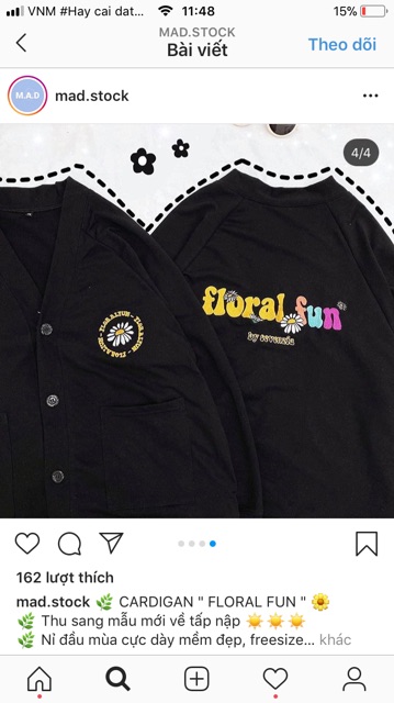 🎯Áo Khoác CardiGan Floral Fun | BigBuy360 - bigbuy360.vn