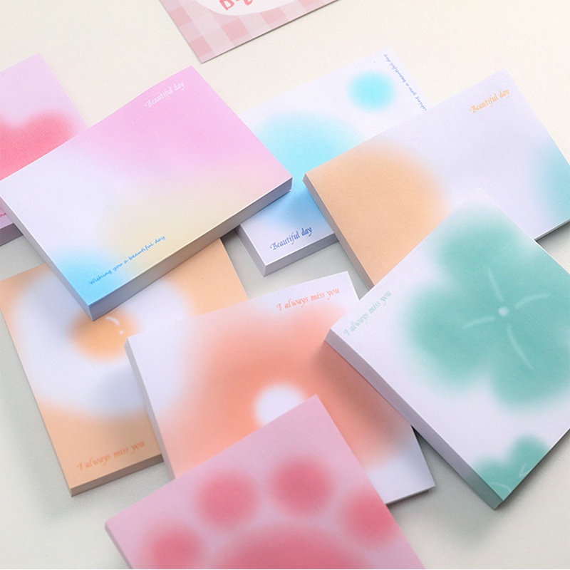 Set 50 Giấy Ghi Chú Màu Sắc Tuyến Tính Tiện Dụng Cho Học Sinh/Văn Phòng