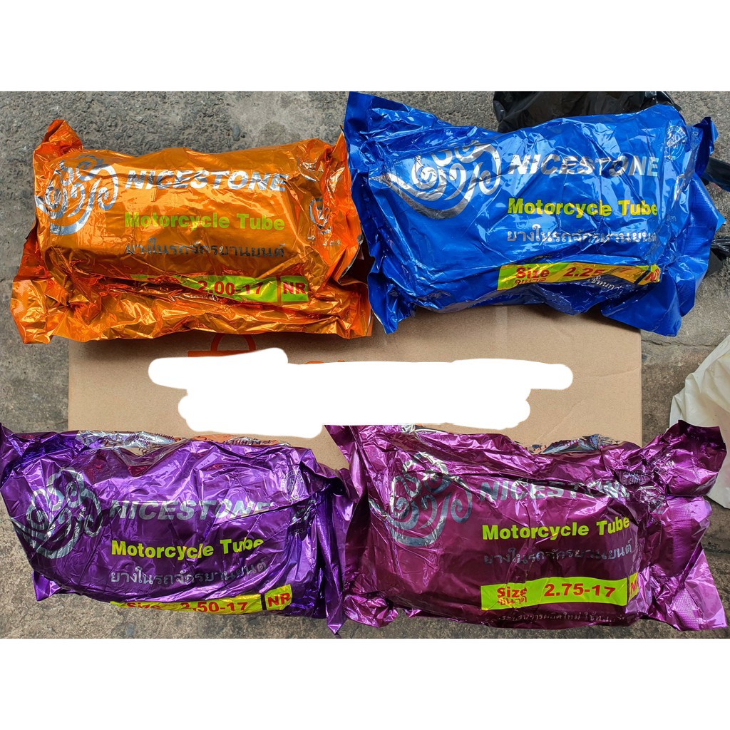 Ruột xe  Quick 2.25/2.50-17 và 2.75/3.00-17 và Nicestone, hàng nhập Thái Lan 2.00-17; 2.25-17; 2.50-17; 2.75-17
