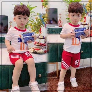 (Xả kho) Combo 3 Bộ thun cotton bé trai size nhí (8-18kg)