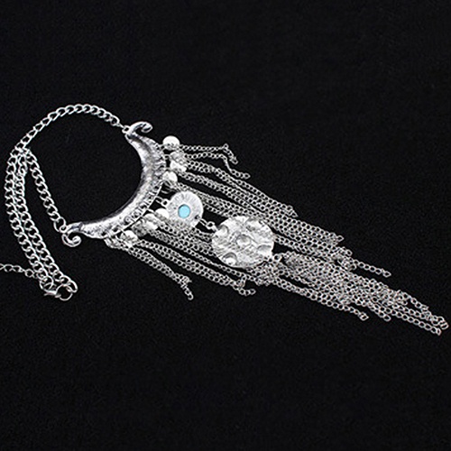 Dây chuyền hợp kim dạng dài tua rua đính đá