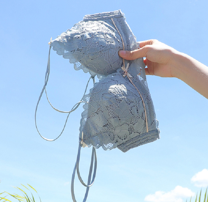 Bộ đồ lót ren không gọng quyến rũ trẻ trung hợp thời trang (có bán lẻ)
