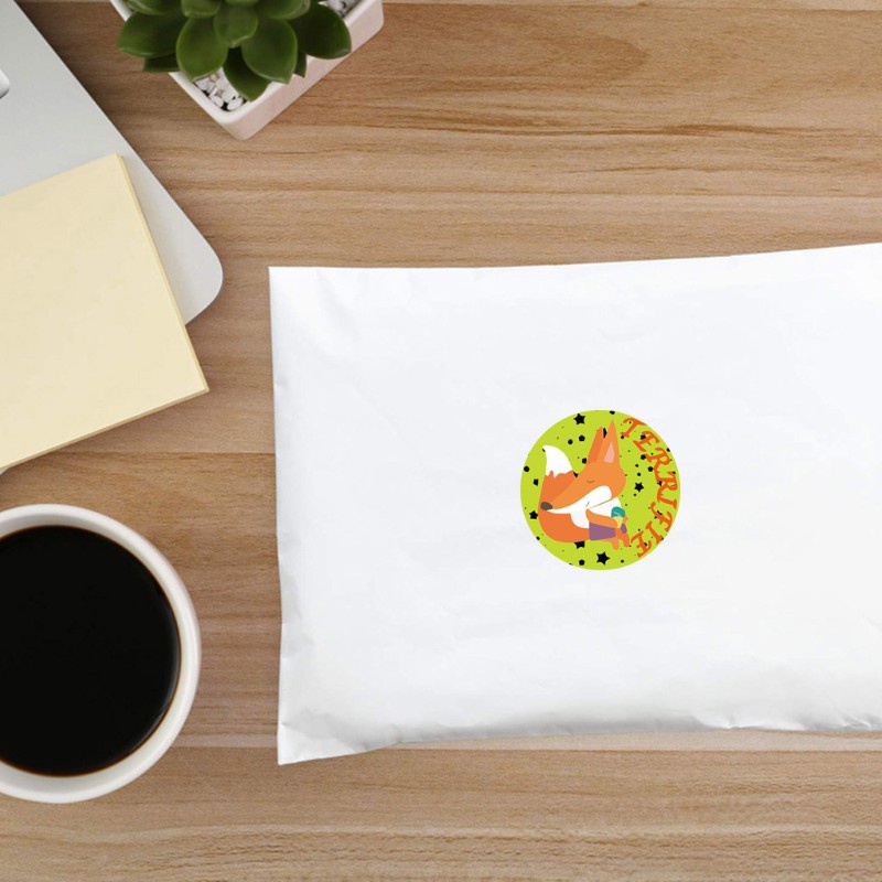 Cuộn 500 hình dán họa tiết động vật hoạt hình trang trí sổ tay thủ công