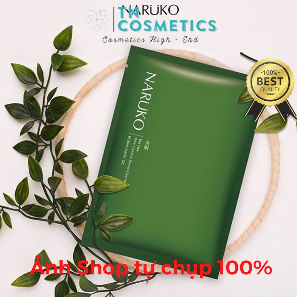 Mặt Nạ Giấy Naruko Kiểm Soát Dầu Và Mụn Chiết Xuất Tràm Trà Tea Tree Mask 26ml MN1883