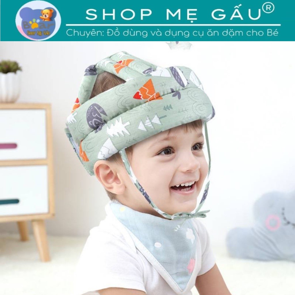 Mũ Bảo Vệ Đầu Cho Bé Tập Đi - Tập Bò, Mũ Bảo Hiểm Cho Bé Tập Đi Bảo Vẹ Bé Chống Va Đập Mạnh