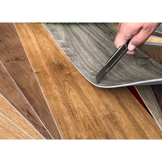 Miếng dán sàn giả gỗ - Siêu nhẹ, dễ thi công - Sàn nhựa giả gỗ
