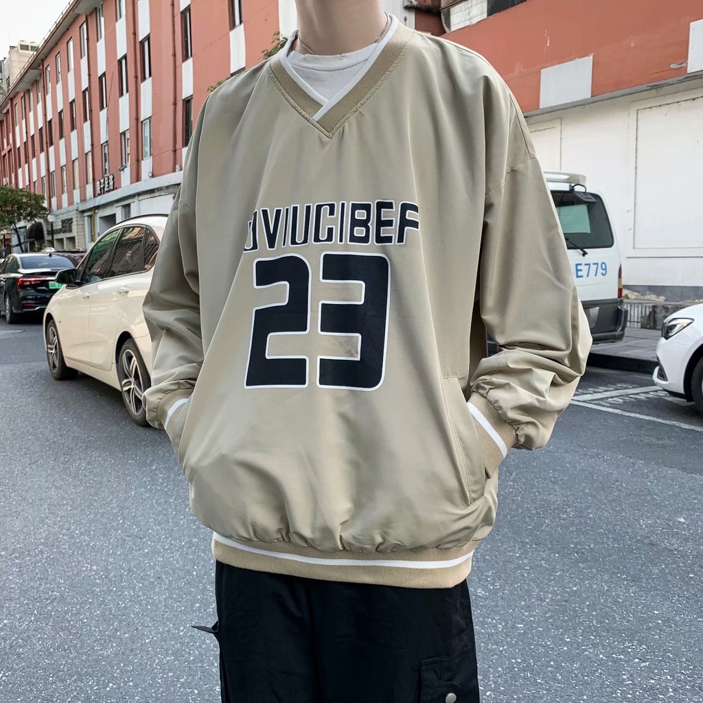 Áo Nỉ Cổ V Số 65 Cao Cấp,Áo Sweater Dáng Rộng Unisex | BigBuy360 - bigbuy360.vn