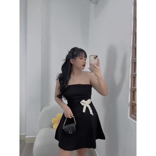 Đầm cúp ngực nơ xoè - CarotShop