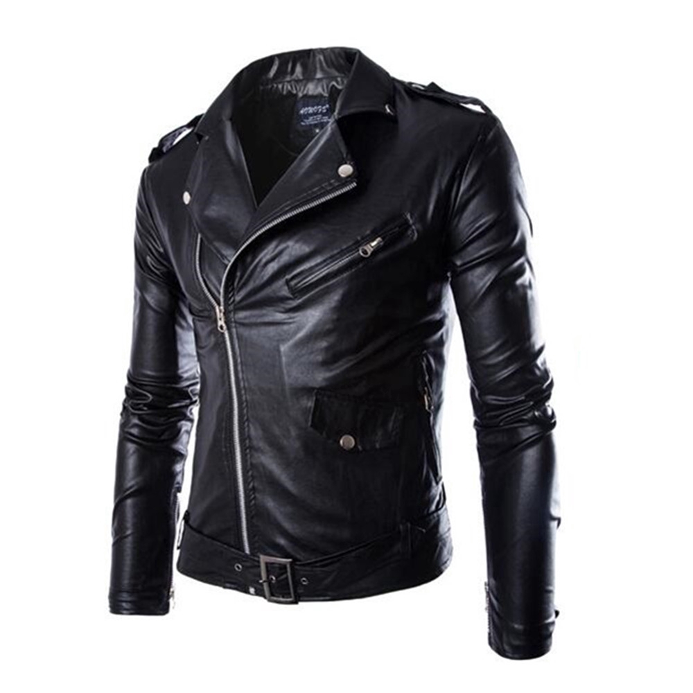 Áo khoác giả da phong cách dành cho nam Leather