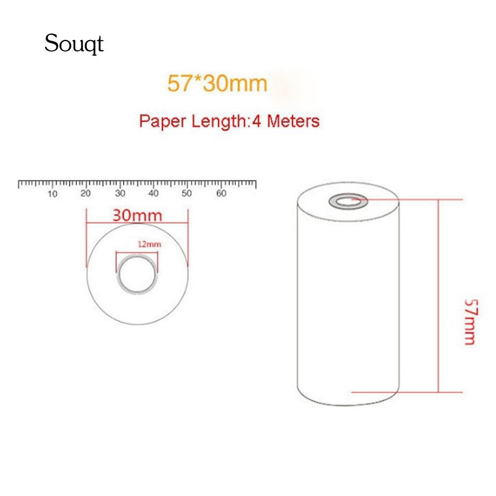 12 Cuộn Giấy Nhiệt 57x30mm Cho Máy In 58mm