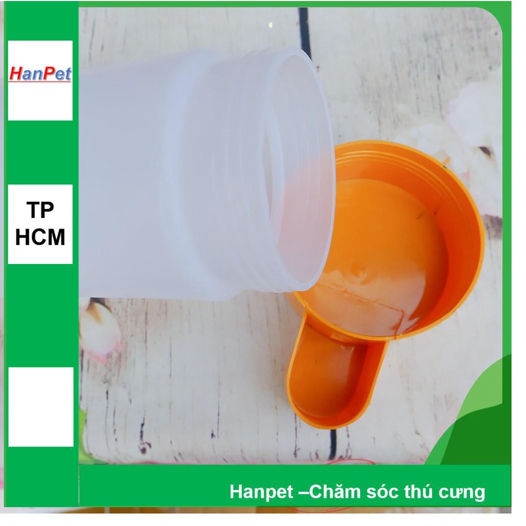 HN-Bình uống nước gia cầm tự động cấp nước - Dạng trụ đứng đặt nền (18x10cm) - máng uống chim cảnh gà chọi, g