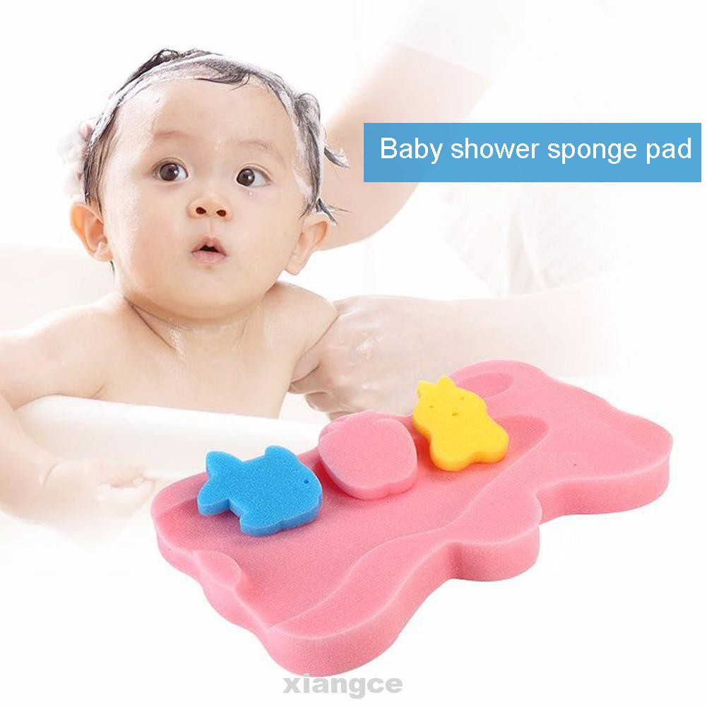 Anti Slip Baby Care Body Support Cute Bear Safety Bath Cushion