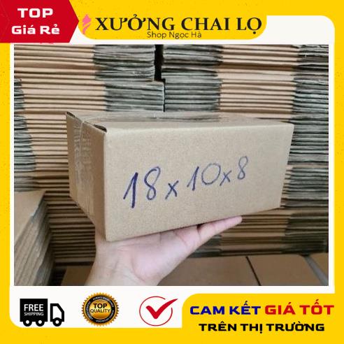 Hộp Carton Giá Rẻ ❤ GIÁ RẺ NHẤT ❤ [18x10x8] Thùng Hộp Carton Đóng Gói Hàng , phụ kiện du lịch