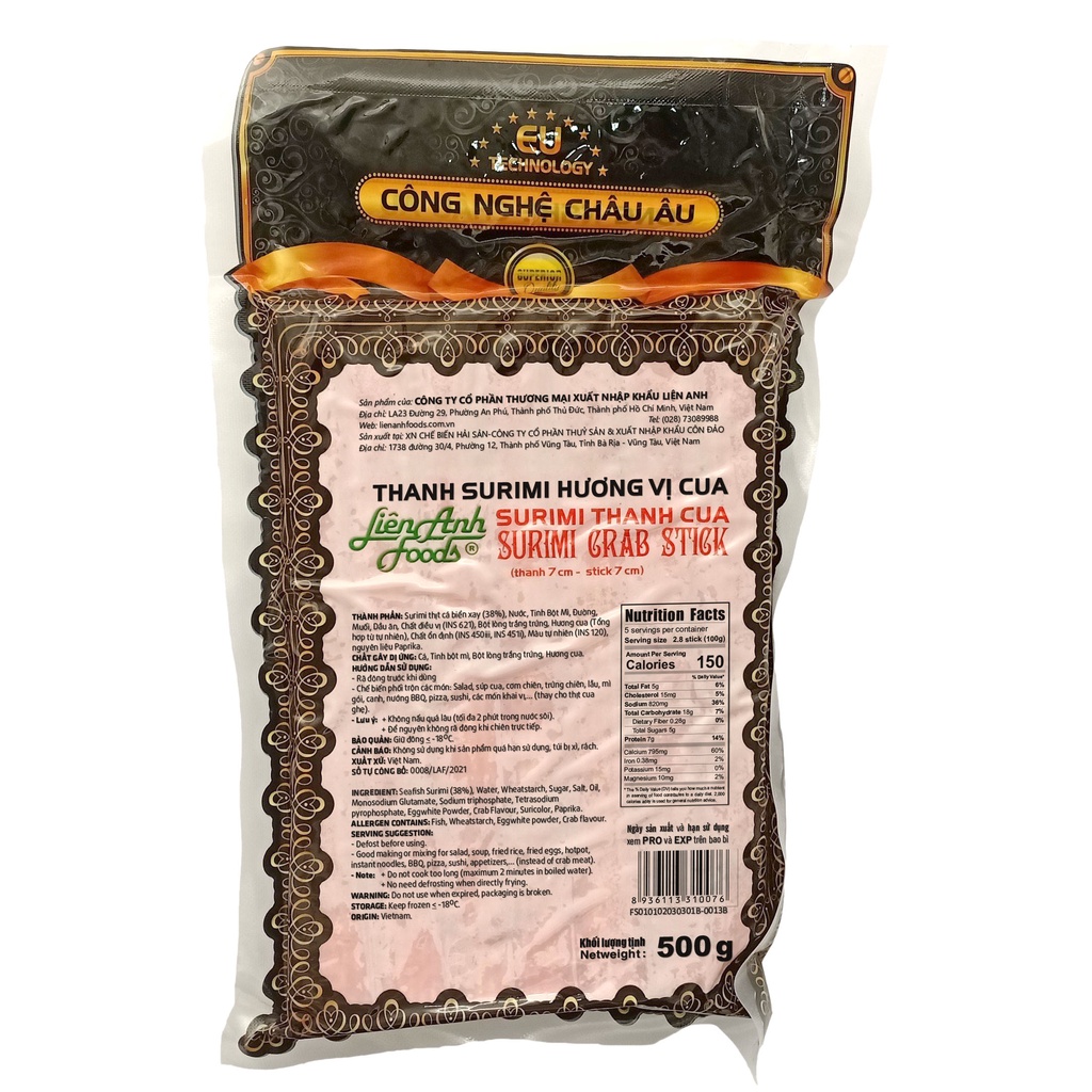 - THANH CUA LIÊN ANH 500G