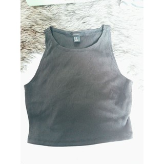 Áo 3 lỗ croptop Forever21 đen
