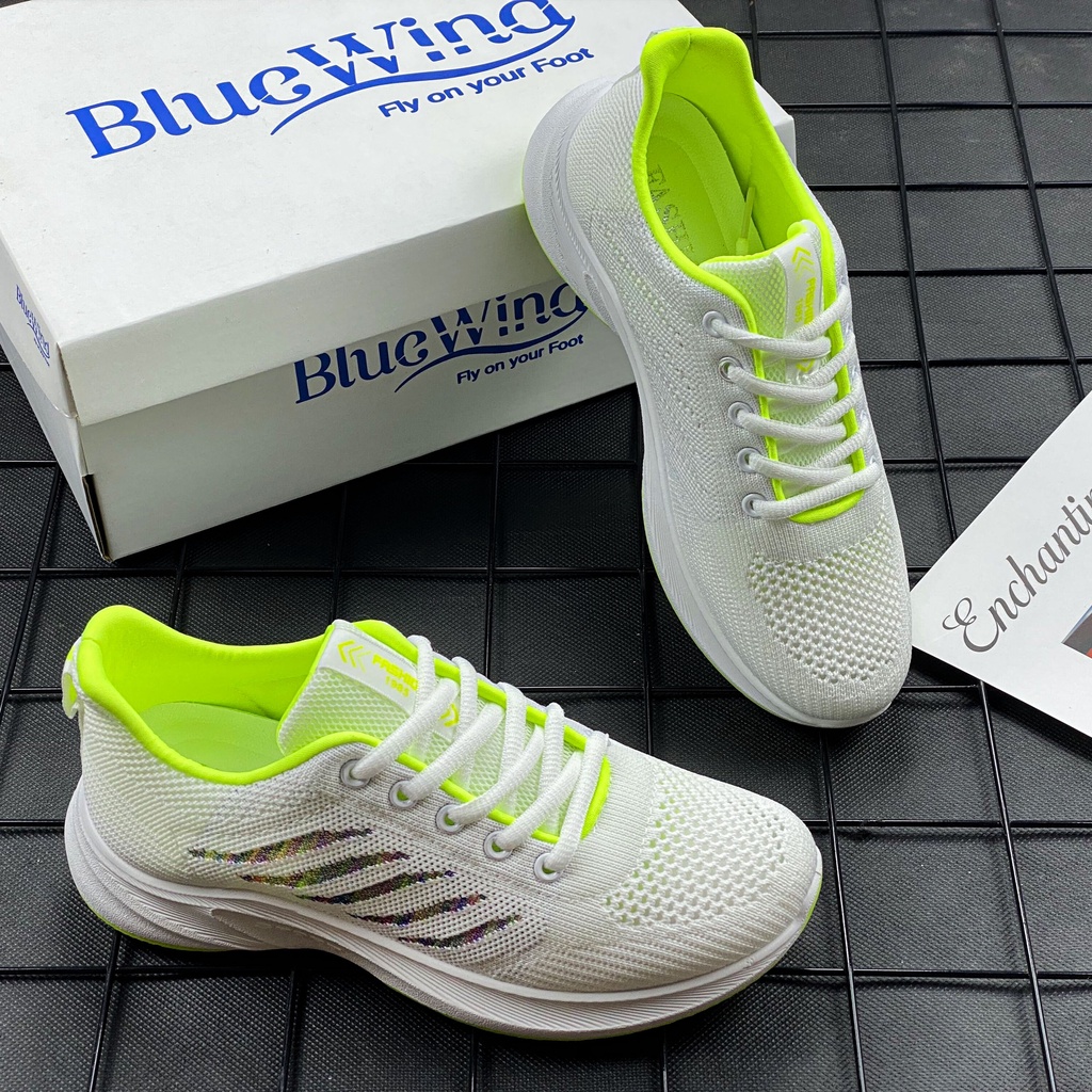 Giày Thể Thao Nữ, Giày Chạy Bộ Phối Lưới Thoáng Khí BLUEWIND 68769 | BigBuy360 - bigbuy360.vn