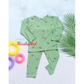 Bộ thun lạnh papa mama cho bé