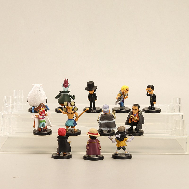 Set 12 mô hình nhân vật One Piece - 5cm