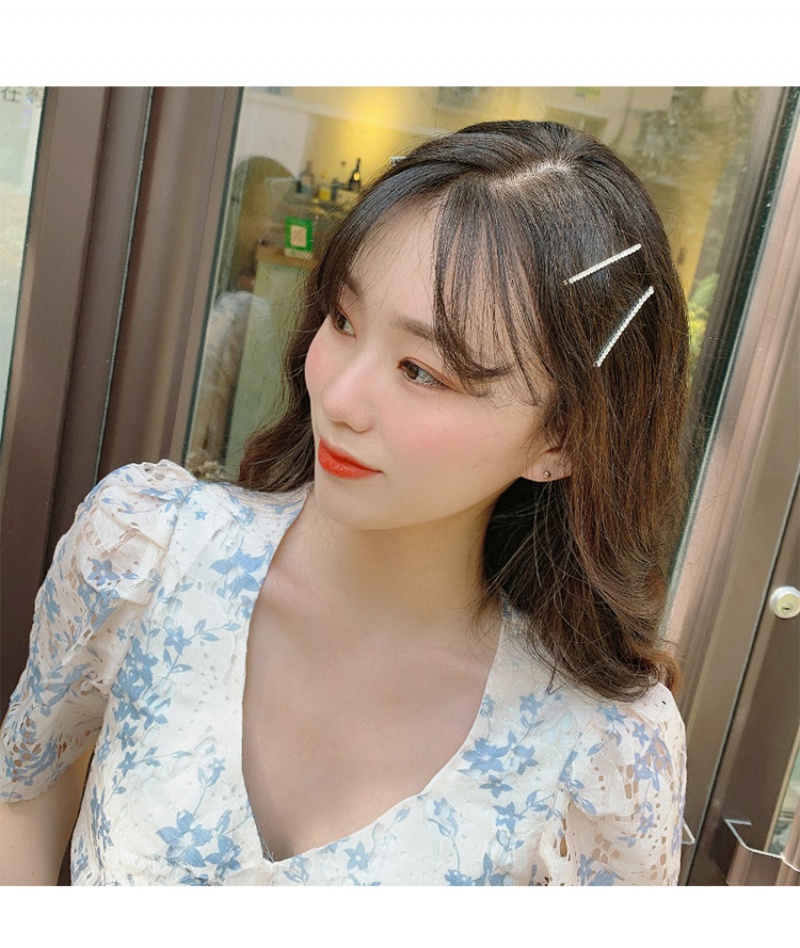 Kẹp Tóc Kim Loại Đính Đá Thời Trang Cho Nữ