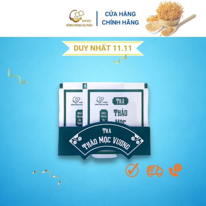 ✅ Gói Trà Túi Lọc Thảo Mộc Vương Mát Gan Thanh Nhiệt Giải Độc - Nano Đông Trùng Hạ Thảo