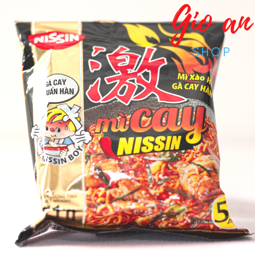 MÌ CAY NISSIN CHUẨN VỊ HÀN QUỐC (Lốc 5 Gói)