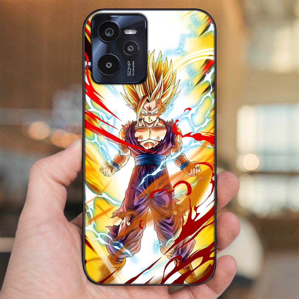 Ốp lưng Realme C35 viền đen in hình Gohan Dragon Ball