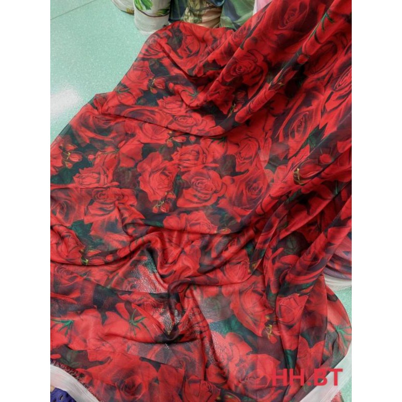 Vải tơ xước hoa
