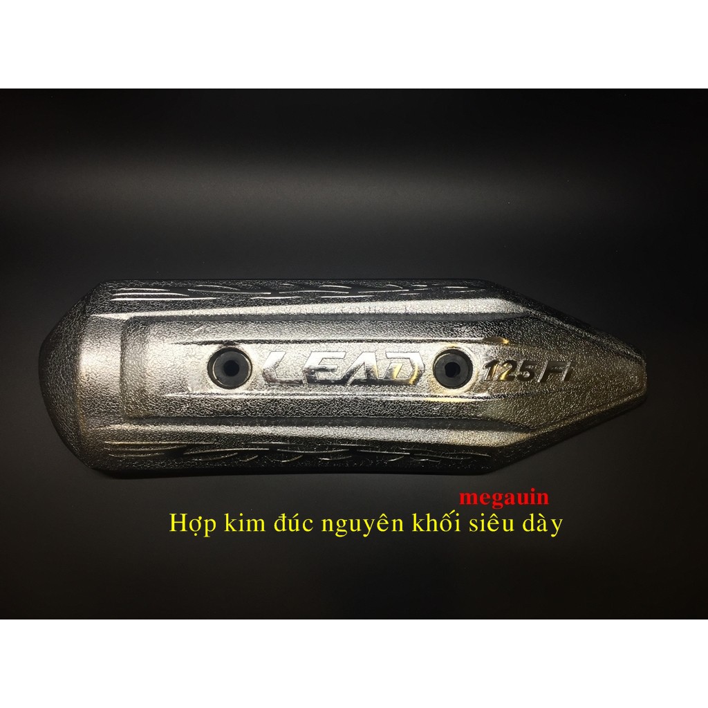 Ốp pô gang xe Lead 125cc 2014 - 2015 2016 (Ốp bô hợp kim đúc)