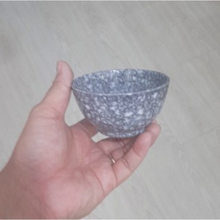 Chén nhựa melamine CO09 màu vân đá đen sang trọng -Cao Cấp
