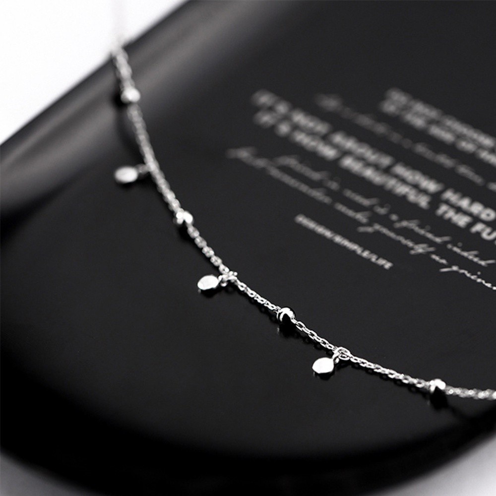 vòng cổ Nữ Mặt Tròn Mạ Zircon Aaa Đơn Giản Thanh Lịch