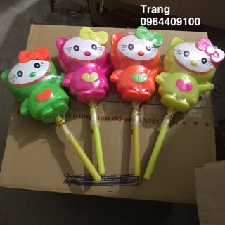Trứng hình hello kitty có que cầm phát sáng loại to đại