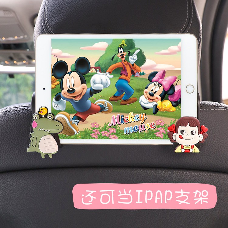 Set 2 Móc Treo Đồ Hình Chuột Mickey Dễ Thương Gắn Ghế Ngồi Xe Hơi