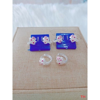 Bông tai trẻ em bạc ta
