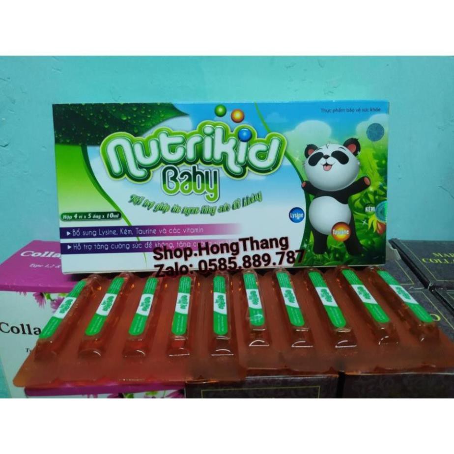 Hỗ trợ hấp thụ tốt hơn ăn ngon ngủ tốt tăng cường sức đề kháng nutrikid baby hộp 20 ống