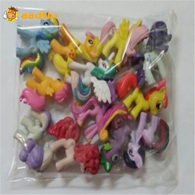 Bộ 12 Que Cắm Trang Trí Bánh Kem Hình Chú Ngựa Pony Đáng Yêu