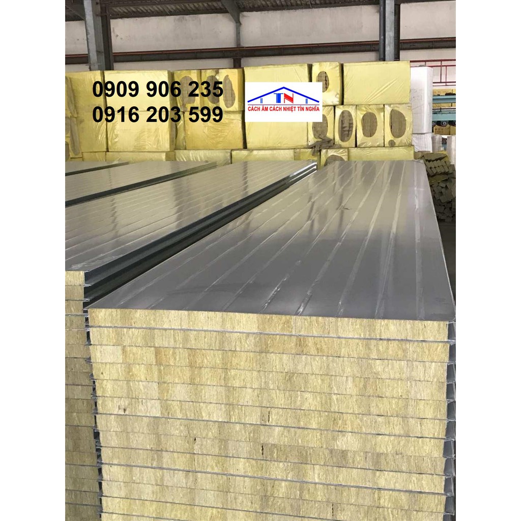 Panel rockwool chống cháy chuyên dụng cho các phòng sấy, phòng cách nhiệt, kho chuyên dụng,...