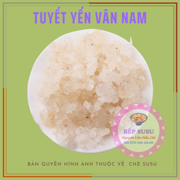 Tuyết yến Vân Nam loại viên to nguyên liệu nấu chè dưỡng nhan khối lượng 50Gram, 100Gram