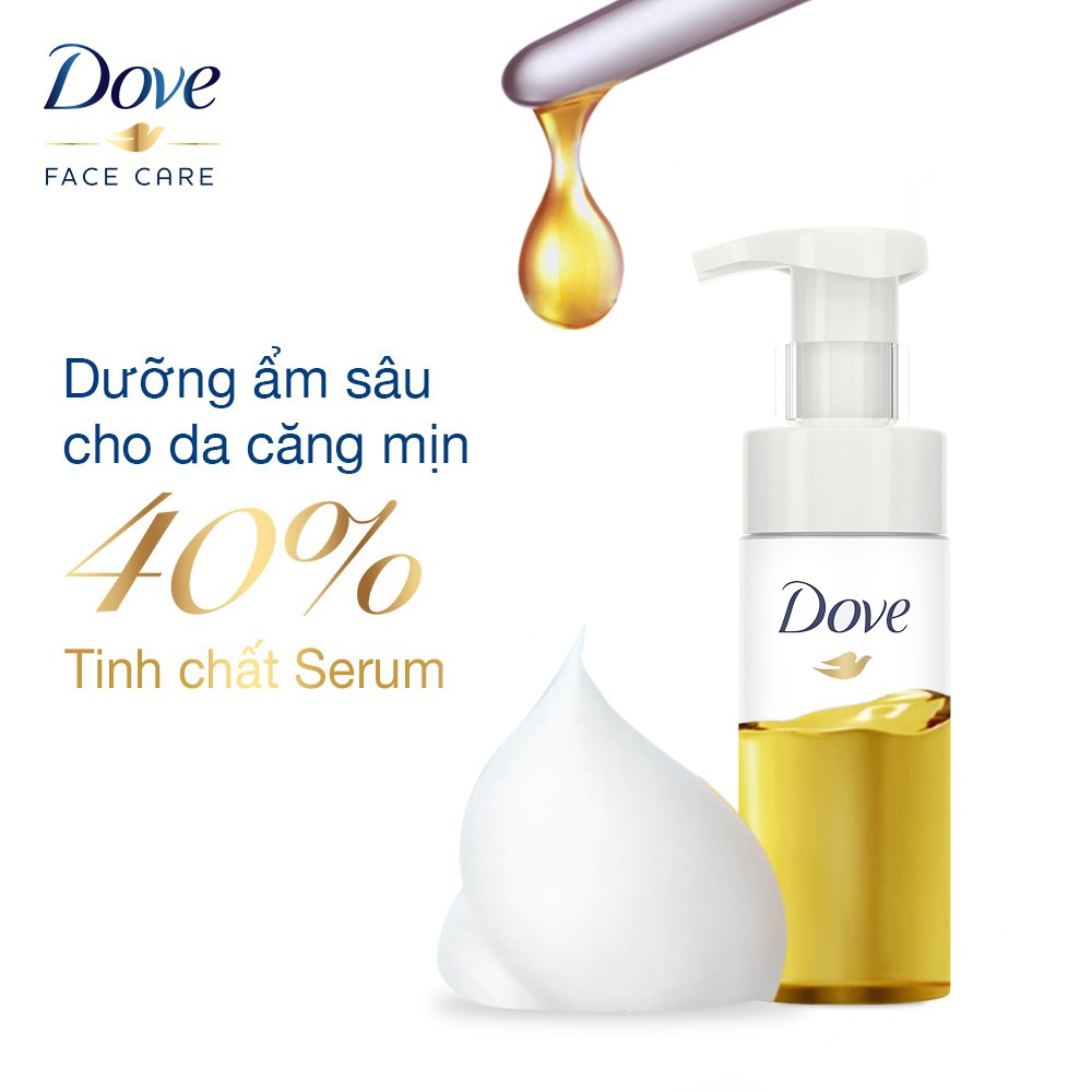 Mousse Rửa Mặt 3 Trong 1 Dove Giúp Tẩy Trang, Làm Sạch Lỗ Chân Lông & Dưỡng Ẩm Cho Da 135ml/chai | BigBuy360 - bigbuy360.vn
