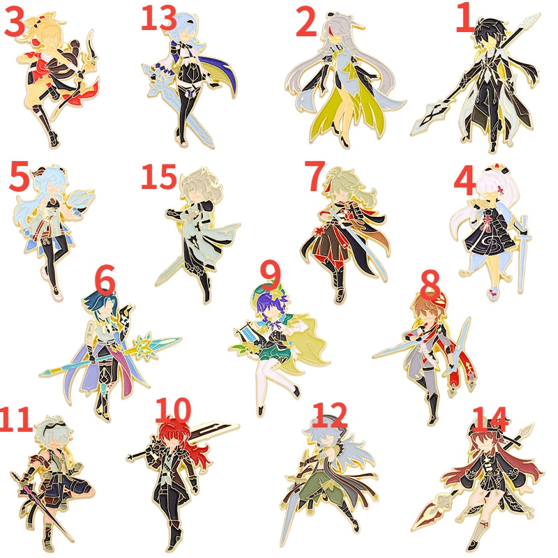 Huy Hiệu Cài Áo Hình Nhân Vật Anime