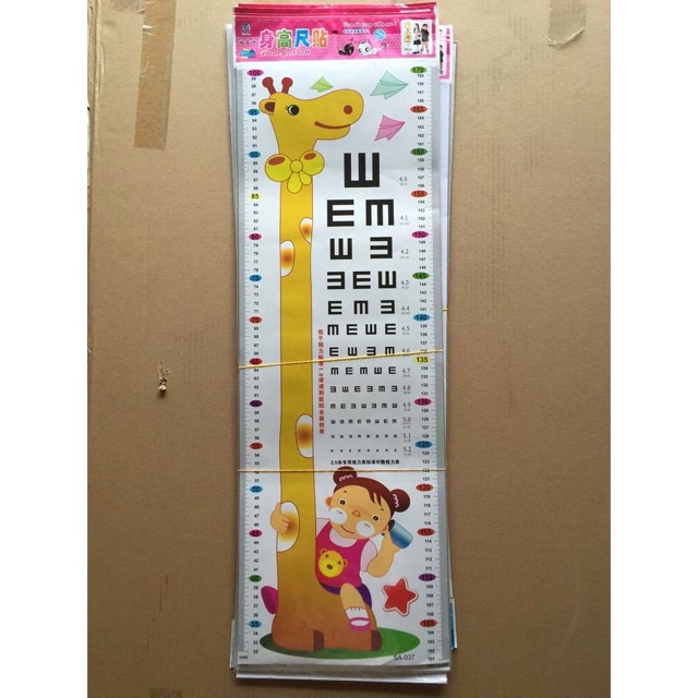 decal dán tường thước đo chiều cao nhiều hình cho bé | BigBuy360 - bigbuy360.vn