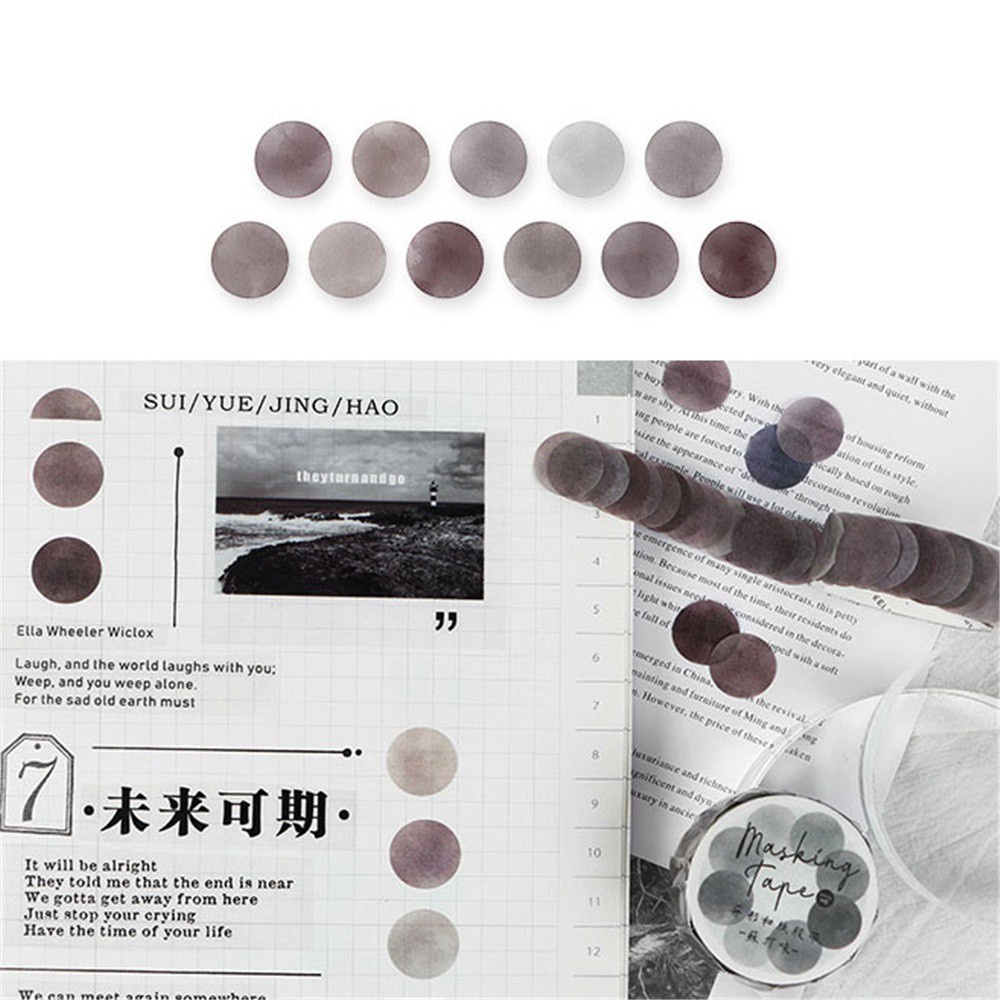 Cuộn băng keo dán giấy bìa cứng nhiều màu sắc tùy chọn sáng tạo DIY