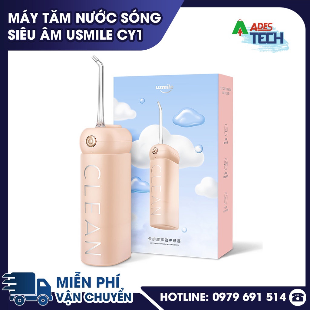 Máy tăm nước sóng siêu âm usmile CY1 ✔️ làm sạch 2 phút ✔️ cải thiện sức khỏe ✔️ BH 12 Tháng