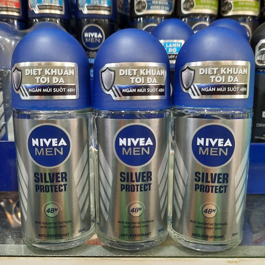 Lăn Khử Mùi Nivea Phân Tử Bạc 50ml
